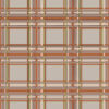 Autumn Plaids on Taupe Large 54” x 72” | 18” x 18” repeat on fabric