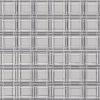 Woven Plaid in Neutral on Stellar Silver | Fabric 9” x 9” repeat