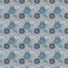 54” x 72” Blooms 1 in Blue as 12x12 repeat for Wallpaper