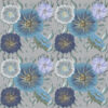 24” x 108” Blooms 1 in Blue Wallpaper