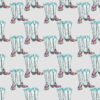 Fancy Boots in Aqua 54” x 72” | 18” x 18” repeat on Wallpaper