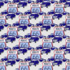 "Route 66" in Blue | Fabric 54” x 72” | 18” x 18” repeat