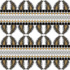 Horizontal Fish-Eye Opaki Stripe (Large) in Black & Gold