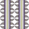 Vertical Fish-Eye Opaki Stripe (Large) in Plum