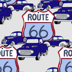 "Route 66" in Blue