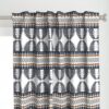 Horizontal Fish Eye Opaki Stripe Large in Blues | Fabric 54” x 72” | 27” x 27" repeat