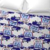 "Route 66" in Blue | Fabric 54” x 72” | 18” x 18” repeat