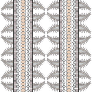 Vertical Fish-Eye Opaki Stripe (Large) in Neutrals